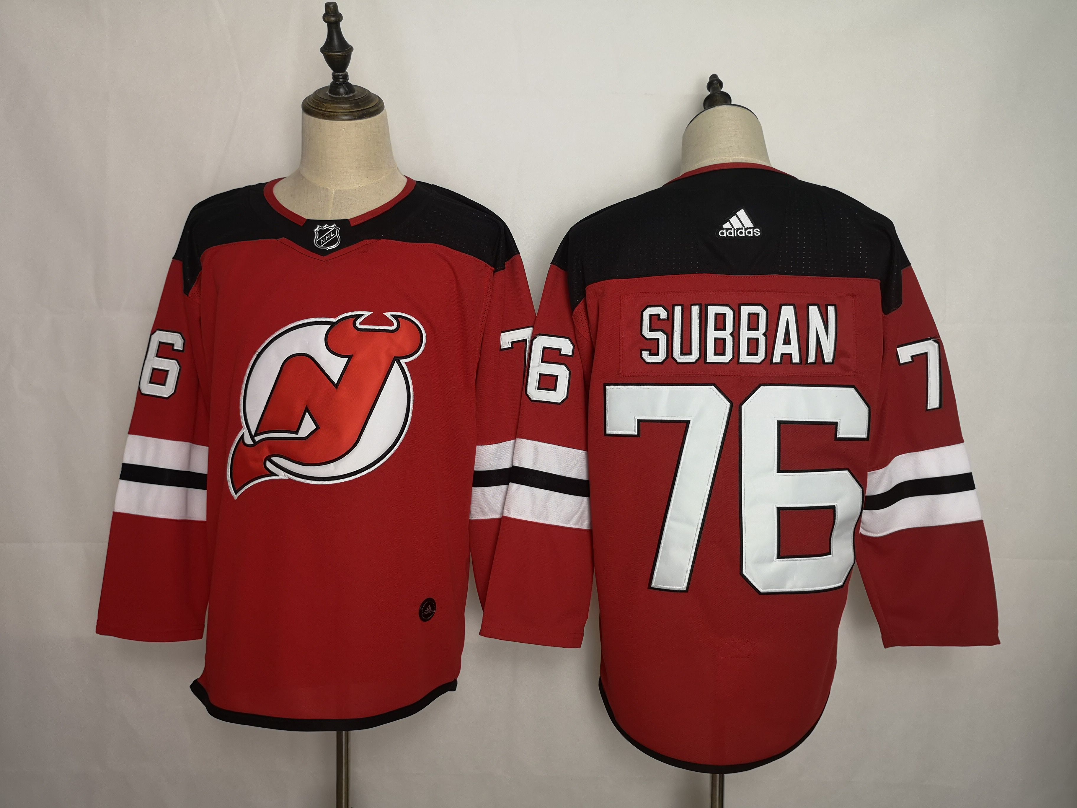 Men New Jersey Devils #76 Subban Red Adidas Stitched NHL Jersey->new jersey devils->NHL Jersey